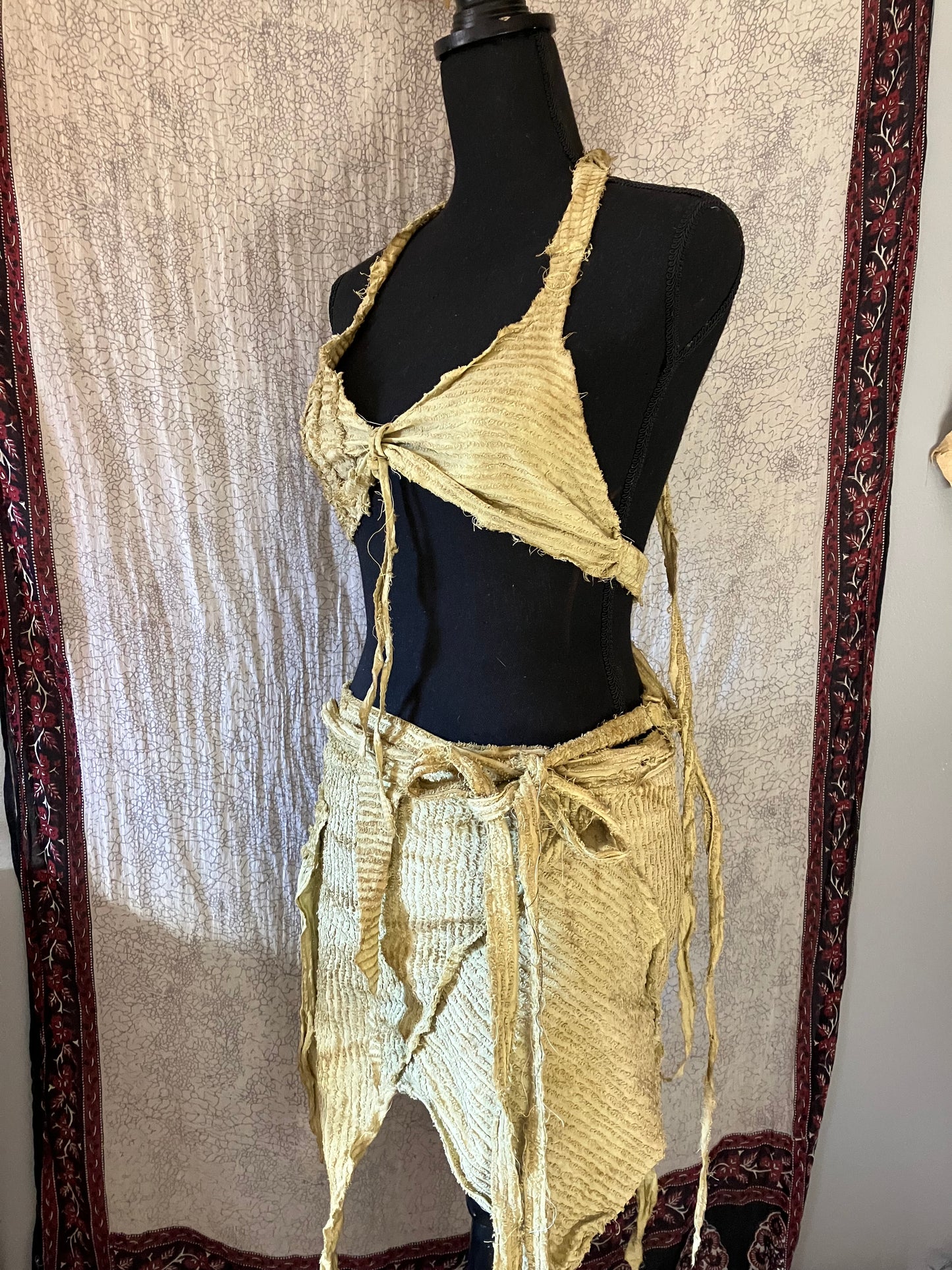 vintage linen fae outfit