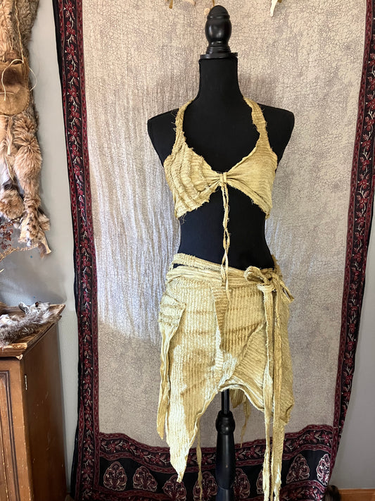 vintage linen fae outfit